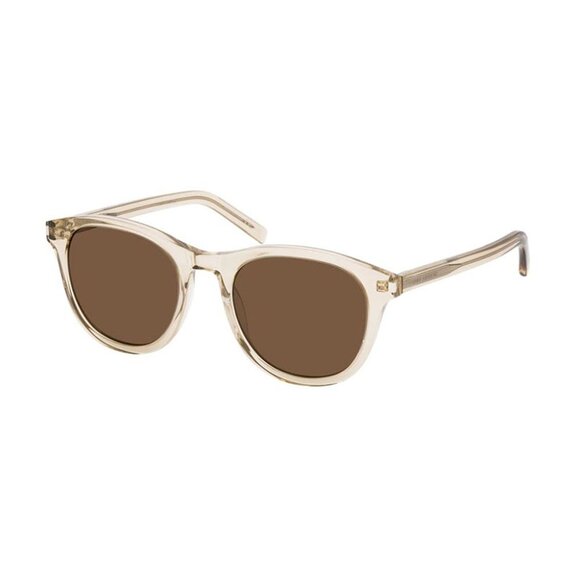 NWT SAINT LAURENT TRANSPARENT YELLOW UNISEX SUNGLASSES - Picture 1 of 3